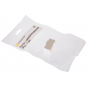 Повторитель портов RJ-45, неэкранированный, 90 градусов, кат.5E, формата Keystone, белый